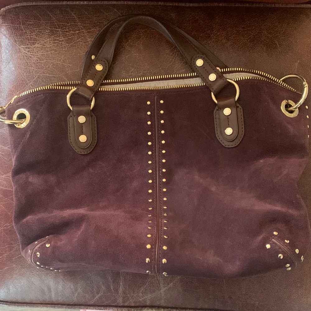 Michael Kors Purple Suede shoulder bag